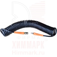 WiederKraft WDK-65810 шланг пневматический спиральный с БРС 10м, 10x14мм