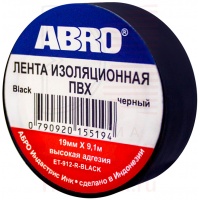 ABRO изолента черная 19ммx9,1м