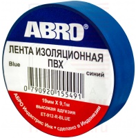 ABRO изолента синяя 19ммx9,1м