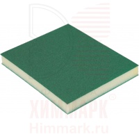 HOLEX HAS-52114 абразивная губка 2-х сторонняя 98х120х13мм зеленая Р080 (Р150)