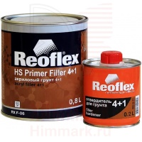 REOFLEX RX F-06 грунт-выравниватель 4+1 серый 0,8л+0,2л