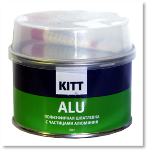 Kitt ПЭ шпатлевка с алюминием ALU